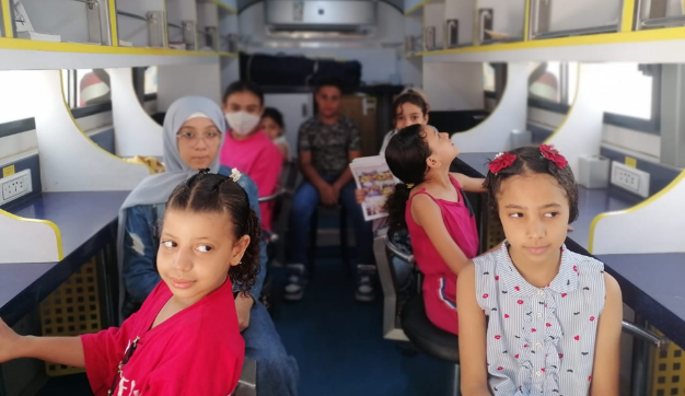 المكتبات المتنقلة لصندوق مكتبات مصر